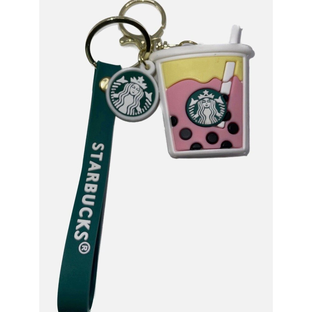Starbucks Coffee Drink Silicone Replica 3D Logo Keychain
